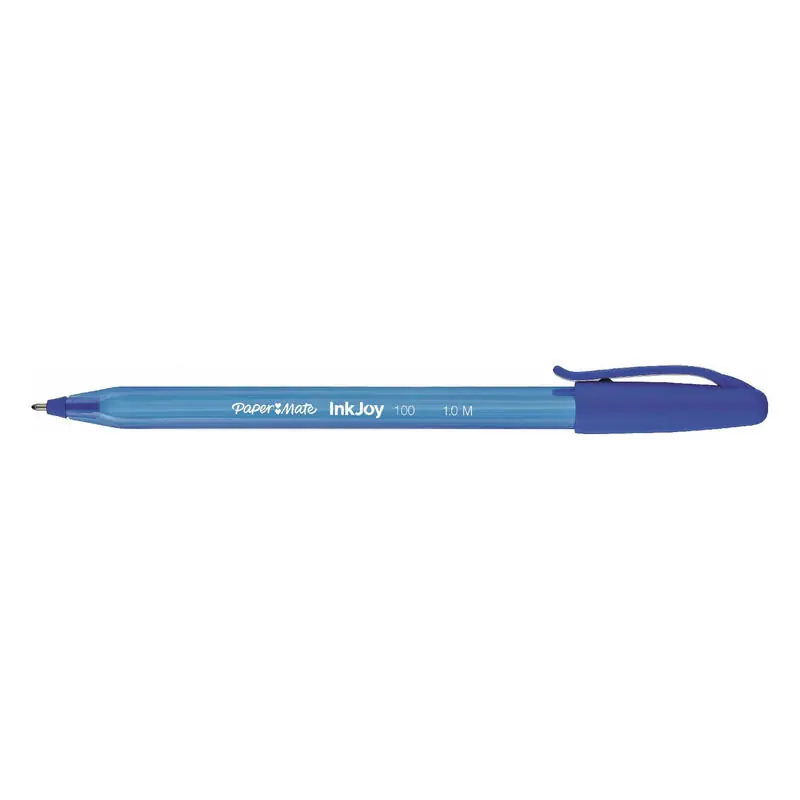 Paper Mate Inkjoy 100 Cap Boligrafo Triangular Azul -50u- Oferta
